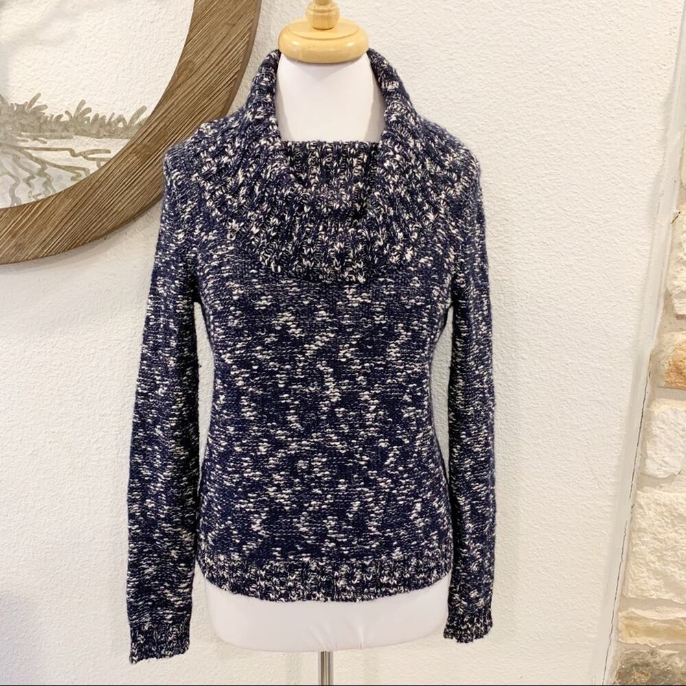 Outback Red Chunky Cowl Neck Sweater Wool Mohair